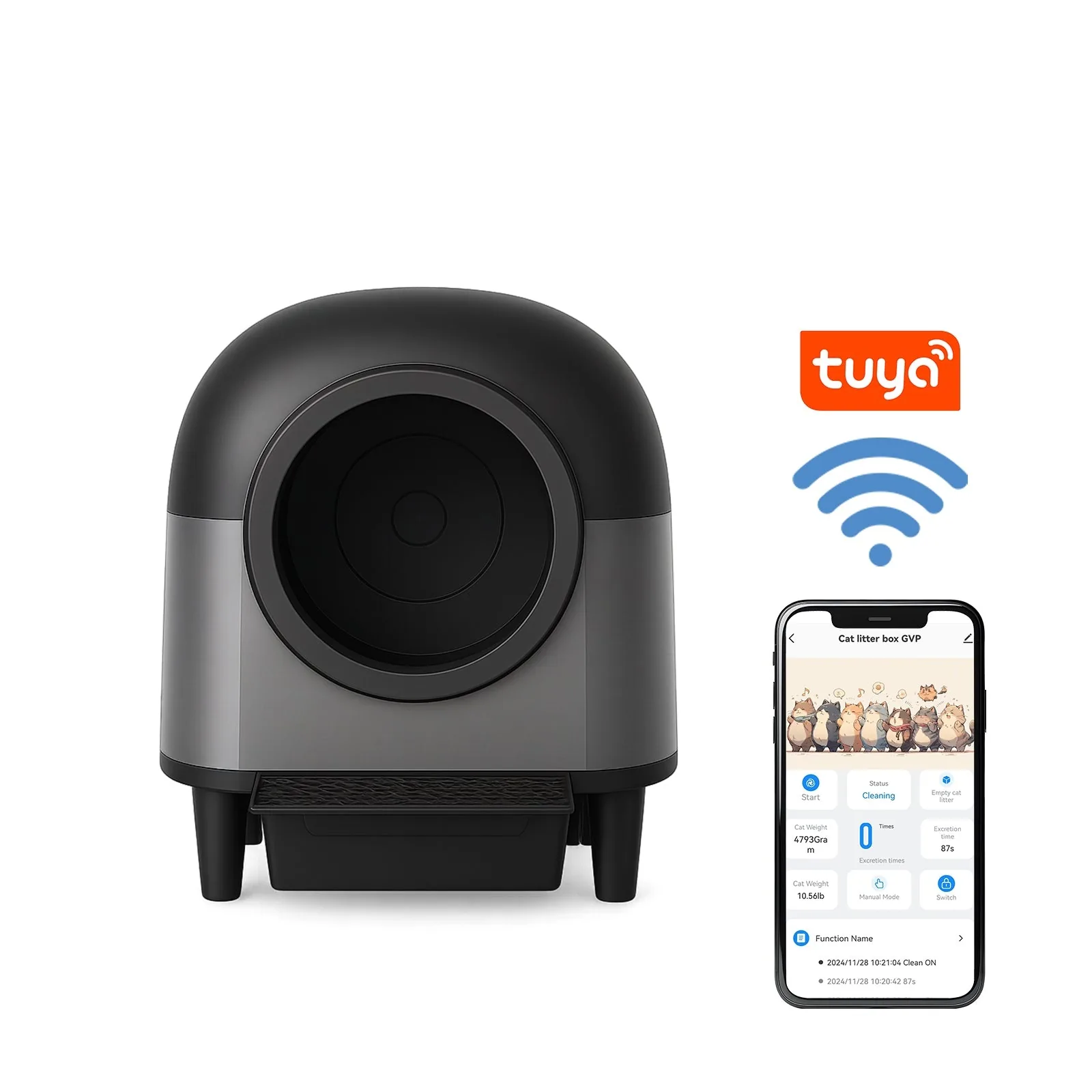 HBZH-ICB-15 Open-Top Smart Cat Litter Box