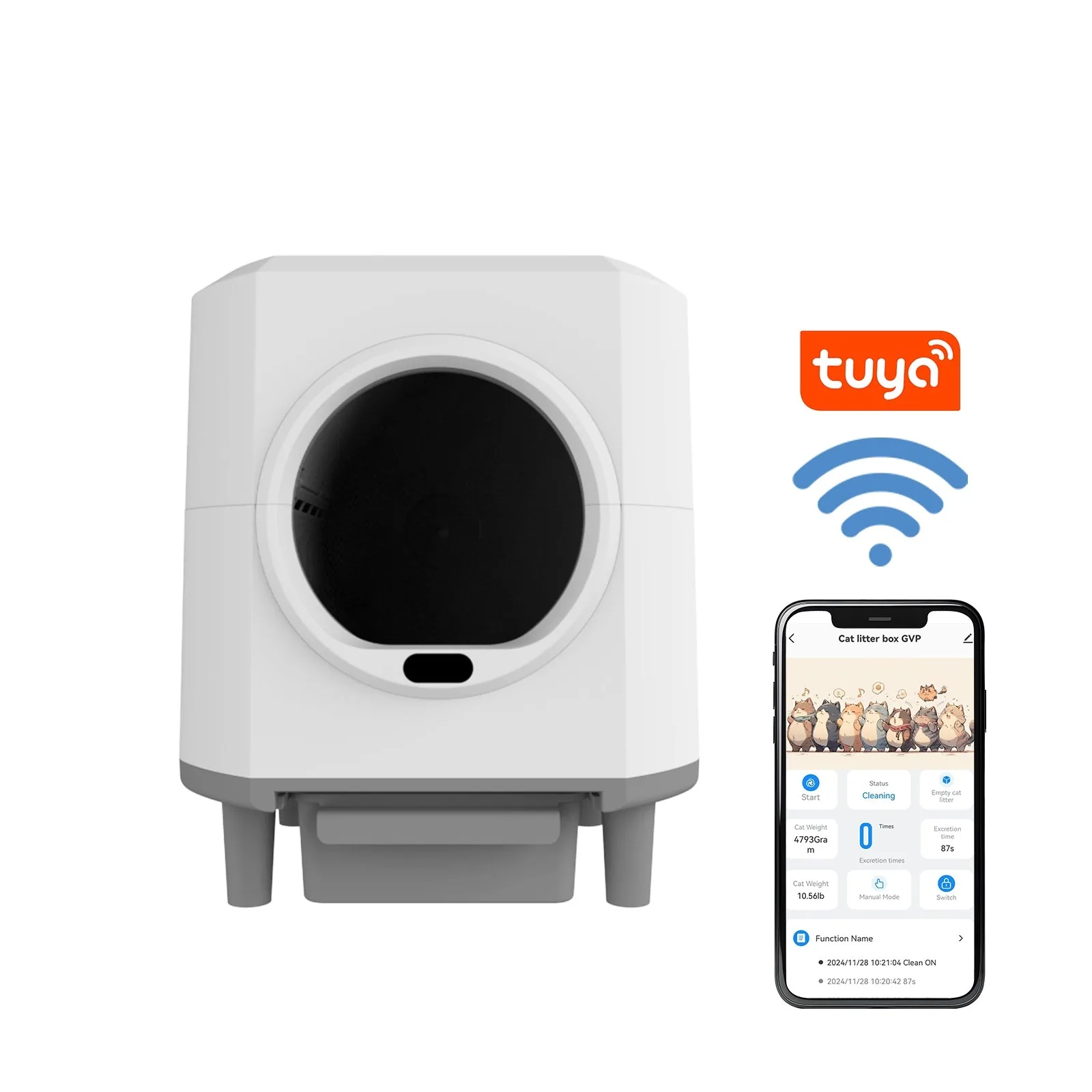 HBZH-ICB-19 Open-Top Smart Cat Litter Box