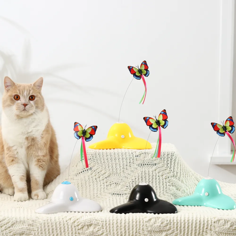Electronic Rotating Cat Butterfly Toy