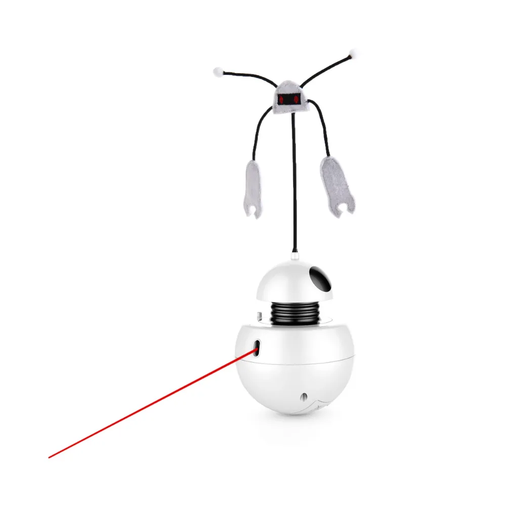 3 In 1 Interactive Electric Robot Cat Tumbler Toy with Laser and Sound
