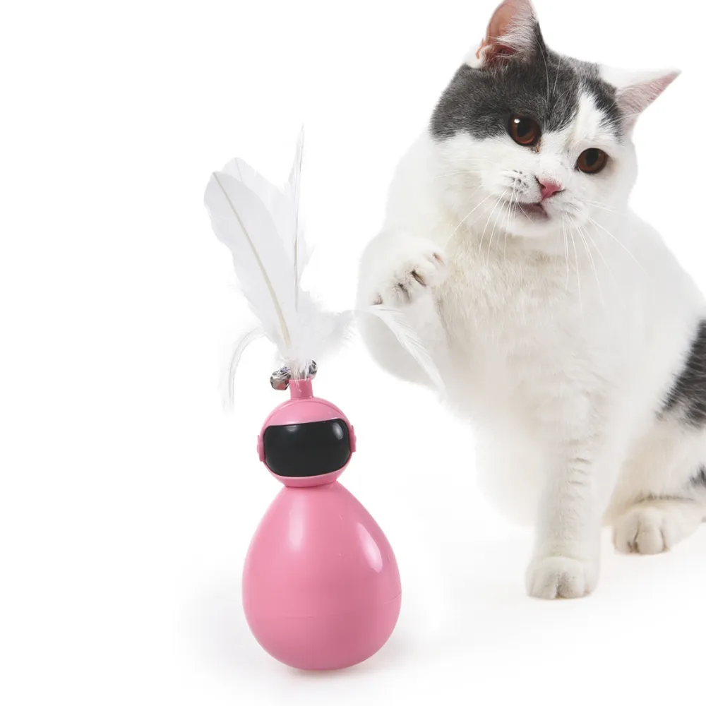 Interactive Cat Toy Self Play Wobble Tumbler for Cats