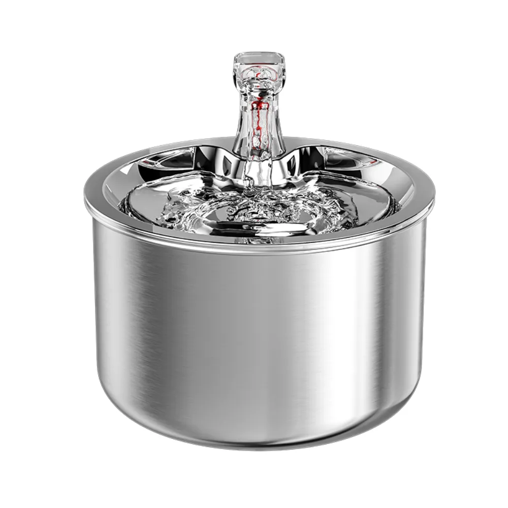 Electric Auto Dog Cat Drinking 304 Stainless Steel Pet Water Fountain