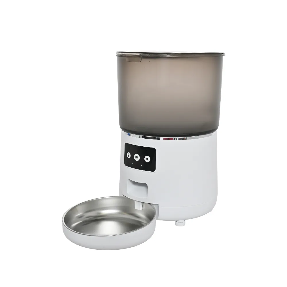 4L Steel Bowl Dual Power Recording Voice Smart Auto Wifi Pet Feeder