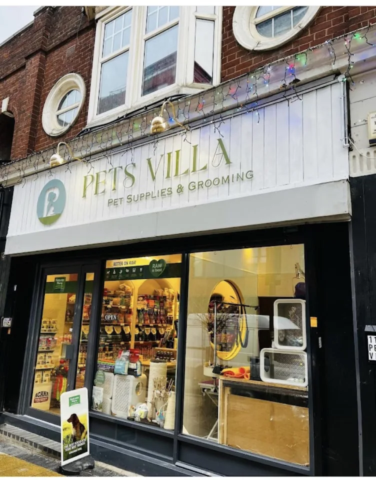 Pets Villa storefront in Birmingham, England, UK